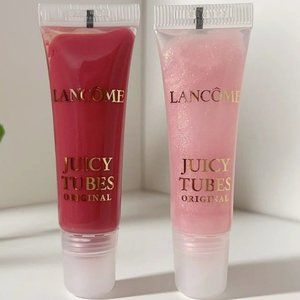 Lancome Juicy Tubes Duo Marshmallow Electro & Tickled Pink Lip Gloss NEW Lippie